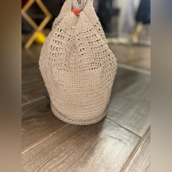 - URBAN OUTFITTERS Ecote Moria Crochet Backpack in beige o/s - Picture 2 of 13